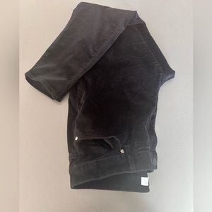 Loft Plus Black Velvet Skinny Jean Size 16